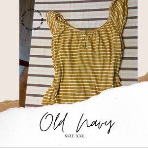 🌻 Fun Yellow Striped Top XXL 🌻